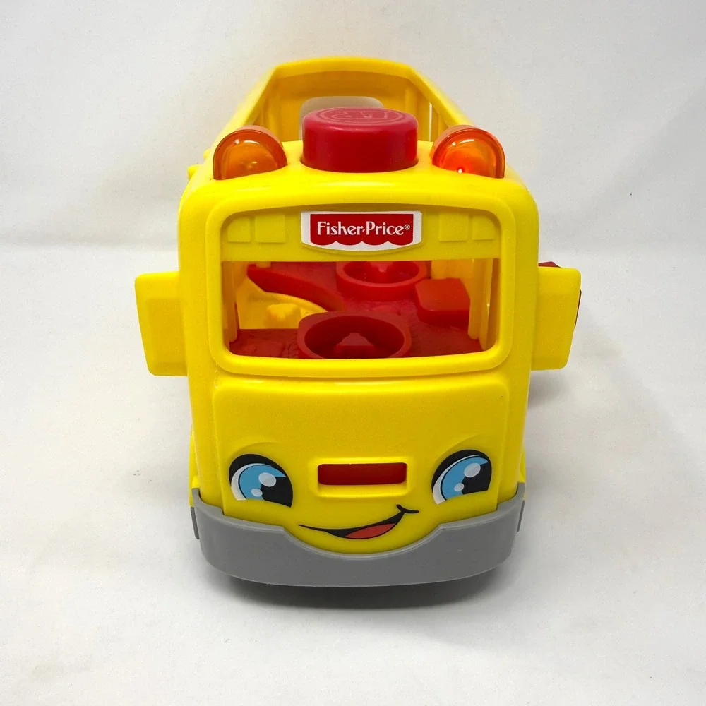 Fisher-Price Little People Sit with Me School Bus Yellow GJB52 with 2 Figures